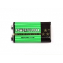 Щелочная сухая батарейка 6F22 Powerfulcell 9V (Крона) 6LR61, 1604D